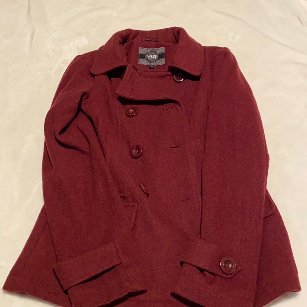 Maroon Peacoat